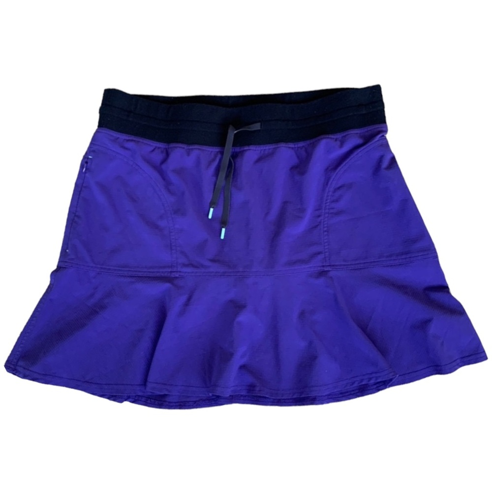 TITLE NINE Skort Pull On Elastic Waist Drawstring Zippered Pockets XS